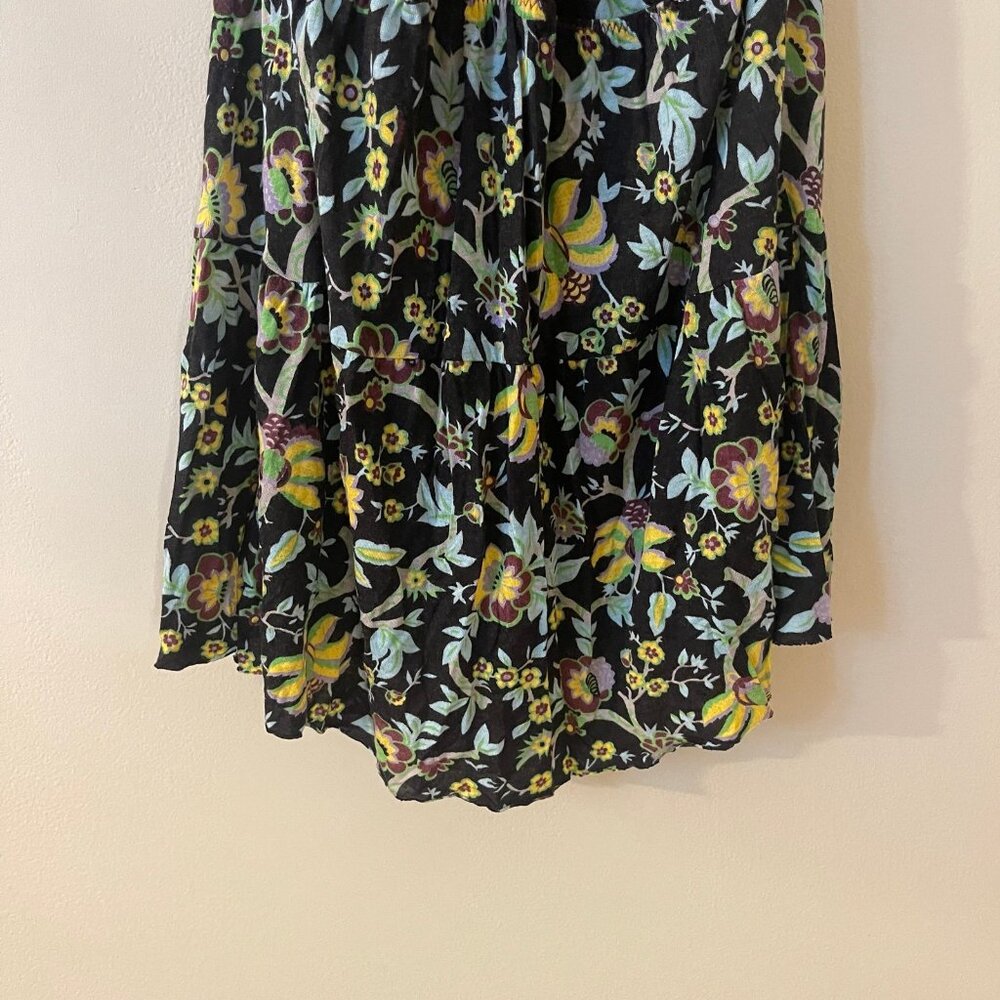 Free People Tie Bust Lace Floral top y2k - Picture 5 of 6